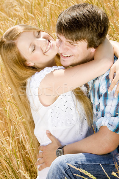 Stock photo: hugging couple