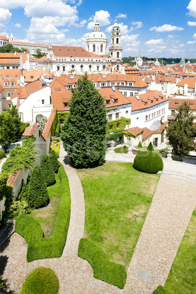 Vrtbovska Garden and Saint Nicholas Church, Prague, Czech Republ Stock photo © phbcz