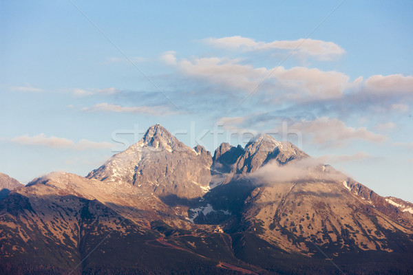 Szczyt wysoki krajobraz Europie panoramiczny ciszy Zdjęcia stock © phbcz