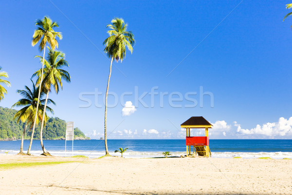 cabin on the beach, Maracas Bay, Trinidad Stock photo © phbcz