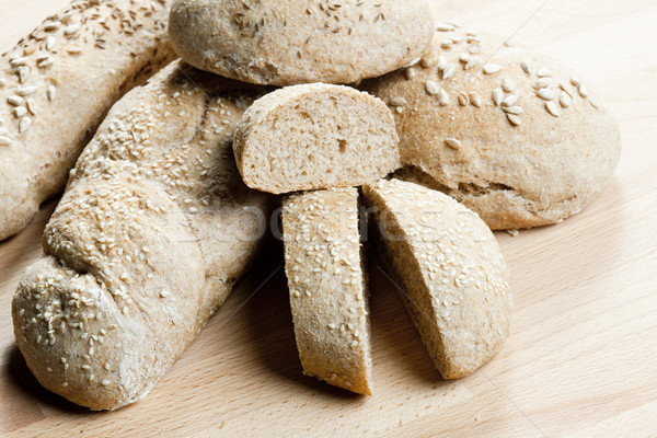 Stockfoto: Gebak · voedsel · brood · interieur · bakkerij