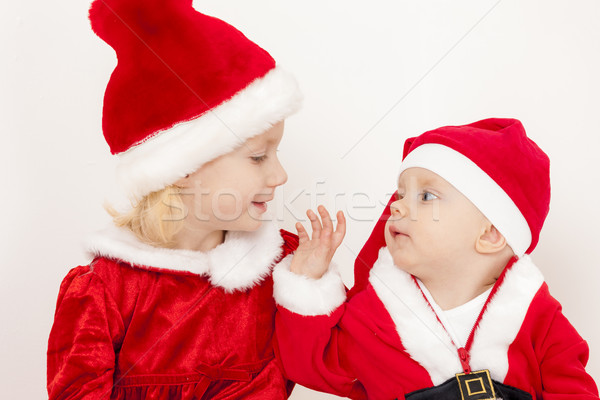 Deux enfant rouge Kid Photo stock © phbcz