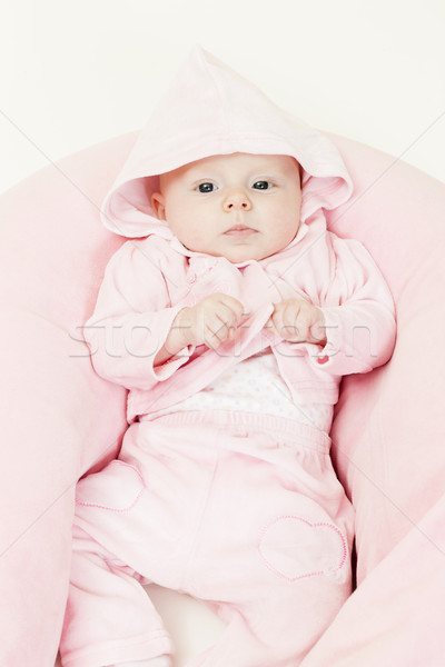 Drie maanden oude meisje mode Stockfoto © phbcz