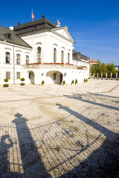 Presidential residence in Grassalkovich Palace on Hodzovo Square Stock photo © phbcz