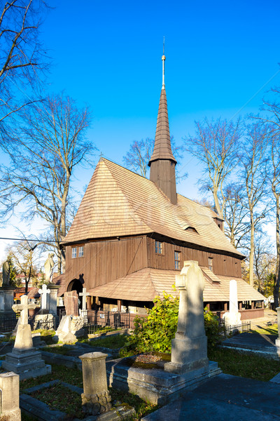 Holz Kirche heilig Jungfrau Tschechische Republik Stock foto © phbcz