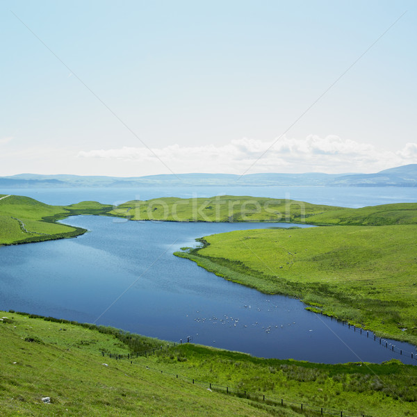 Ilha norte Irlanda mar azul lago Foto stock © phbcz