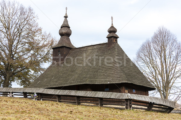 wooden church, Hrabova Roztoka, Slovakia Stock photo © phbcz
