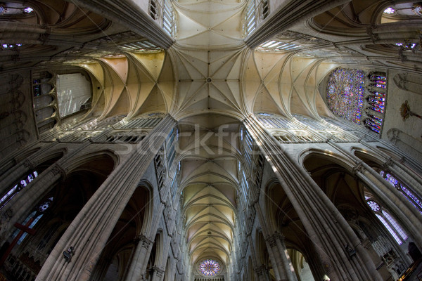 interior of Cathedral Notre Dame, Amiens, Picardy, France Stock photo © phbcz