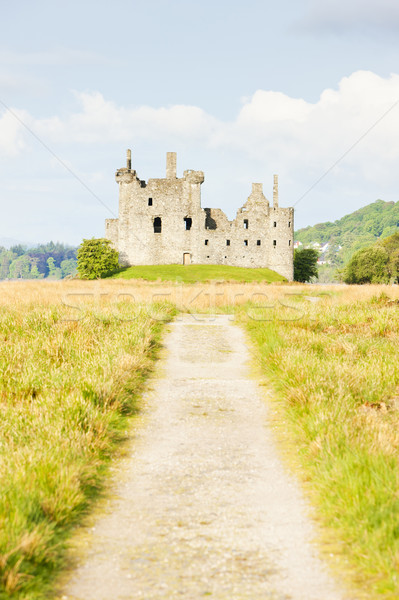 Zamek Szkocji budynków architektury historii ruiny Zdjęcia stock © phbcz