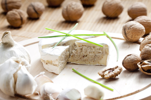 奶酪 混合物 切碎 食品 堅果 健康 商業照片 © phbcz