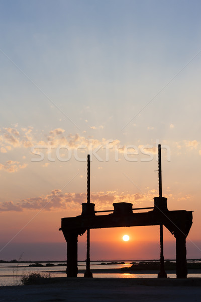 Stock photo: sunset in Camargue, Provence, France
