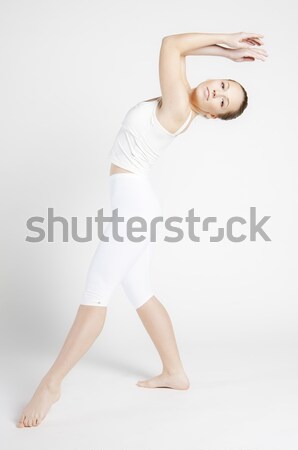 Balletdanser vrouw dans ballet jonge opleiding Stockfoto © phbcz