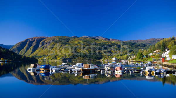 fjord Ulvik, Norway Stock photo © phbcz
