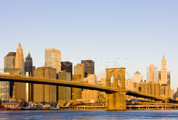 Brooklyn Bridge, Manhattan, New York City, USA Stock photo © phbcz