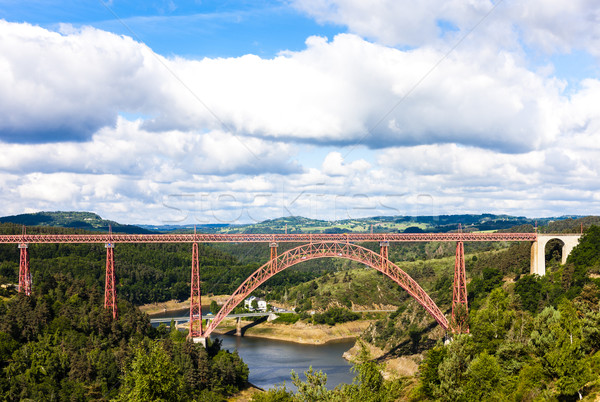 Garabit Viaduct, Cantal Department, Auvergne, France Stock photo © phbcz