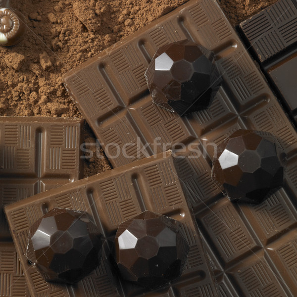 Stock fotó: Csokoládé · csendélet · hátterek · eszik · édesség · választás