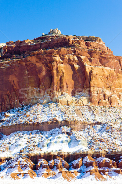 Parku zimą Utah USA krajobraz śniegu Zdjęcia stock © phbcz