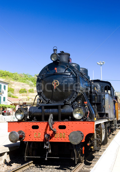 Stock photo: steam locomotive at railway station in Tua, Douro Valley, Portug