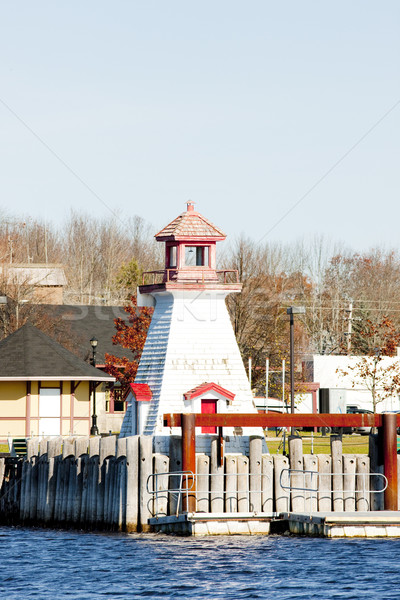 lighthouse on the Canadian border, Calais, Maine, USA Stock photo © phbcz