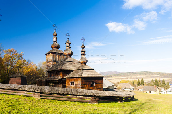 wooden church, Museum of Ukrainian village, Svidnik, Slovakia Stock photo © phbcz