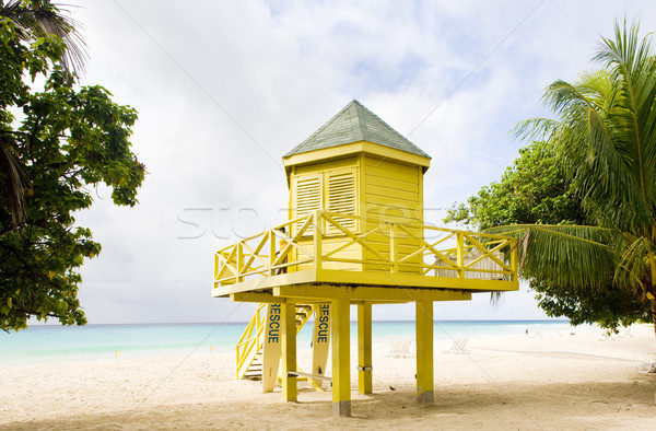 cabin on the beach, Rockley Beach, Barbados Stock photo © phbcz