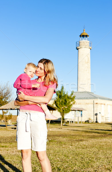 portrait of mother with her little daughter, Richard Lighthouse, Stock photo © phbcz