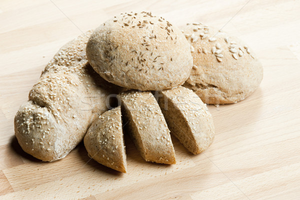 Stockfoto: Gebak · voedsel · brood · interieur · bakkerij