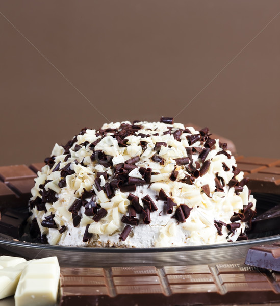 Stockfoto: Stilleven · chocolade · voedsel · witte · dessert