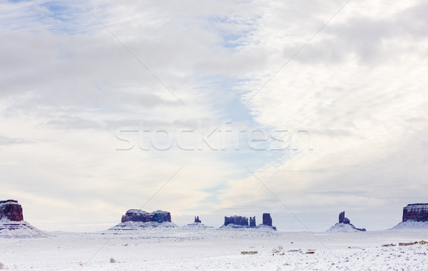 Stock fotó: Völgy · park · tél · USA · tájkép · hó
