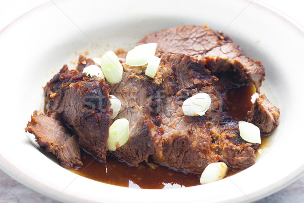 beef meat to the Jewish way Stock photo © phbcz