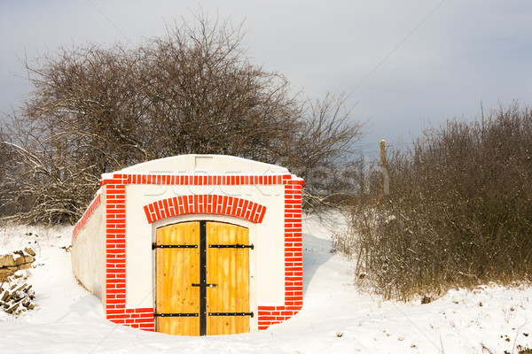 Cave à vin République tchèque bâtiment neige hiver architecture [[stock_photo]] © phbcz