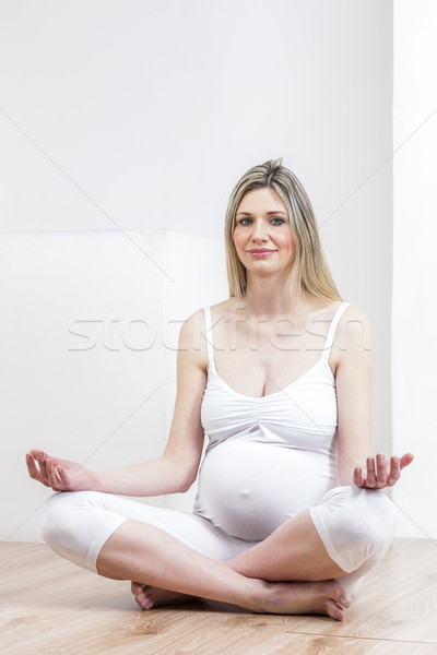 Stock photo: relaxing pregnant woman