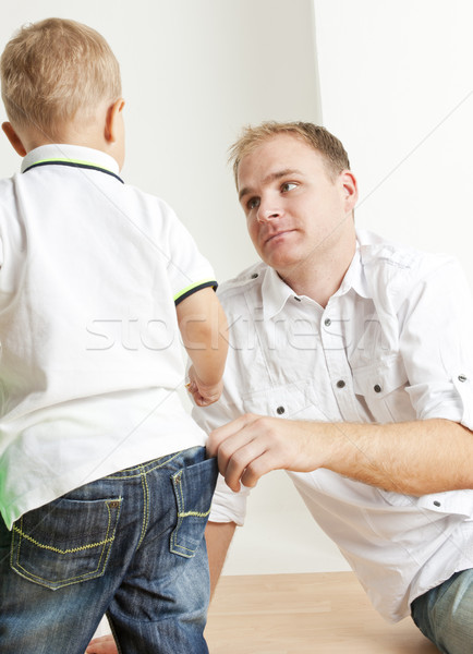 father with his little son Stock photo © phbcz