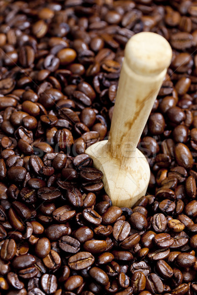 Foto stock: Natureza · morta · grãos · de · café · café · objeto · um · marrom