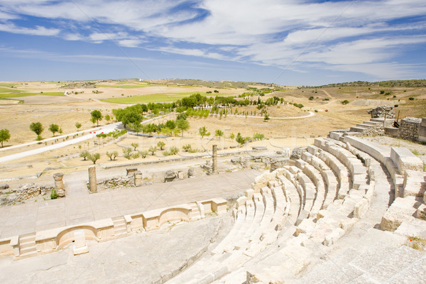 Roman Theatre of Segobriga, Saelices, Castile-La Mancha, Spain Stock photo © phbcz