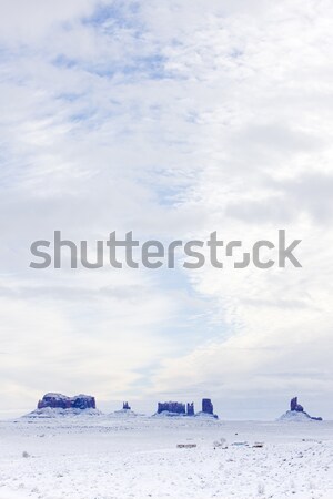 Dolinie parku zimą USA charakter śniegu Zdjęcia stock © phbcz