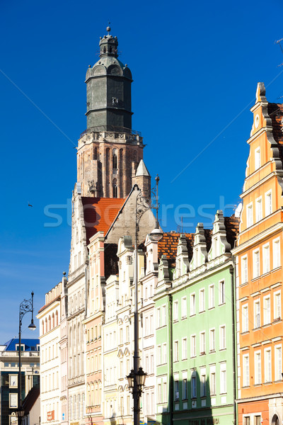 St Elisabeth''s Church, Main Market Square, Wroclaw, Silesia, Po Stock photo © phbcz