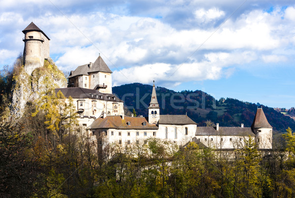 Castillo Eslovaquia viaje otono arquitectura Europa Foto stock © phbcz