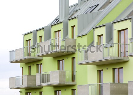 Nuevos viviendas República Checa casa construcción Foto stock © phbcz