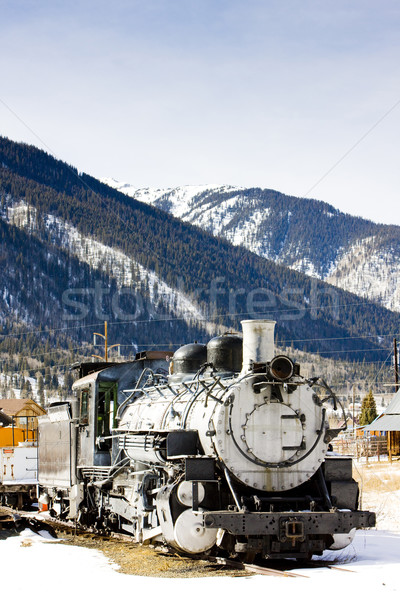 old steam locomotive, Silverton, Colorado, USA Stock photo © phbcz