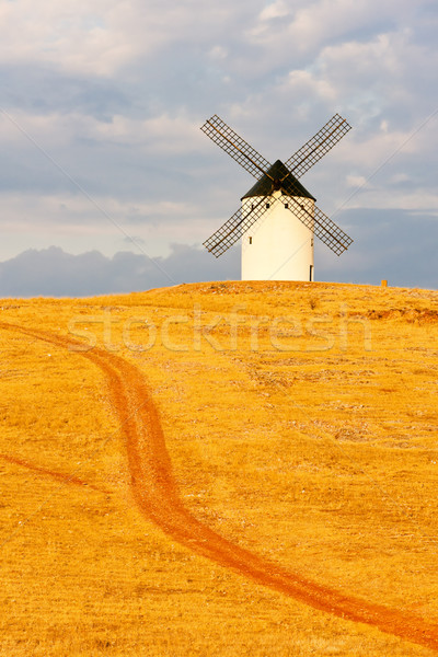 Moulin à vent san juan Espagne bâtiment architecture chemin [[stock_photo]] © phbcz