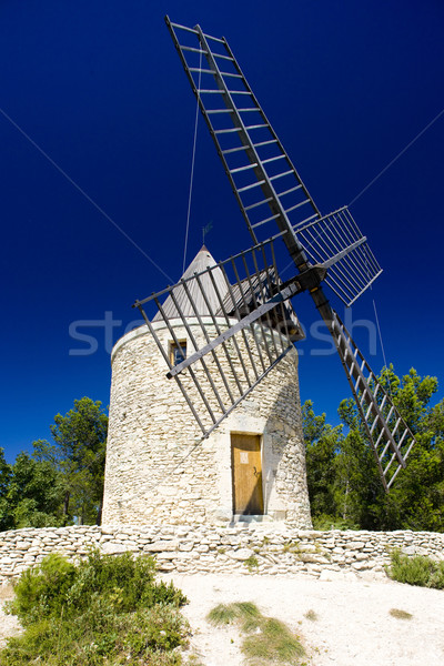 windmill, Boulbon, Provence, France Stock photo © phbcz