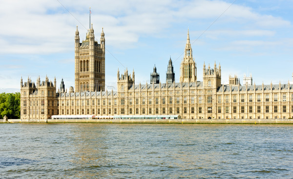 Huizen parlement Londen groot-brittannië stad reizen Stockfoto © phbcz