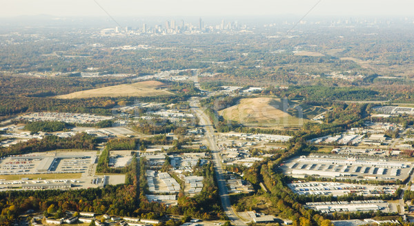 Widok z góry Atlanta Gruzja USA krajobraz latać Zdjęcia stock © phbcz