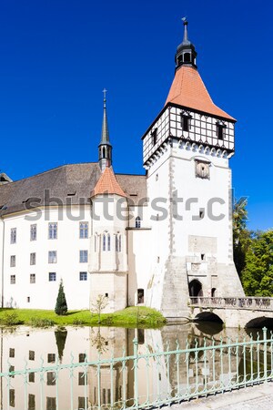 Saint Nicholas church in Bily Kostel nad Nisou, Czech Republic Stock photo © phbcz