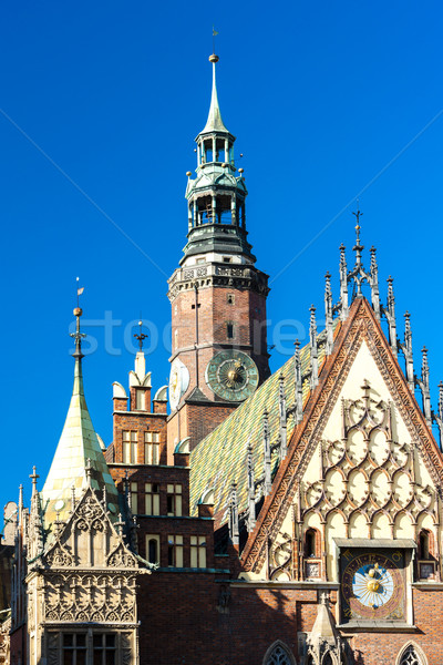 Foto stock: Ayuntamiento · principal · mercado · cuadrados · Polonia · edificio