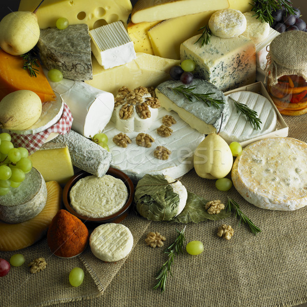 Сток-фото: сыра · натюрморт · фрукты · продовольствие · здоровья · плодов