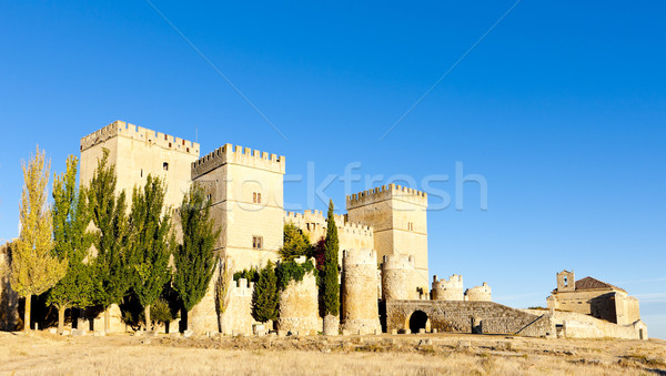 Castle of Ampudia, Castile and Leon, Spain Stock photo © phbcz