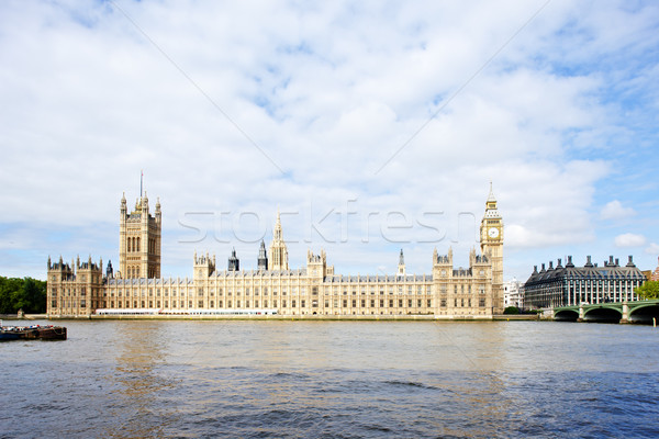 房屋 議會 倫敦 大不列顛 城市 河 商業照片 © phbcz