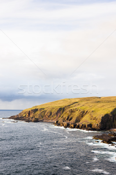 Part felvidék Skócia tájkép tenger óceán Stock fotó © phbcz